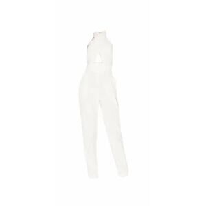 Milly White Halter Cutout Jumpsuit